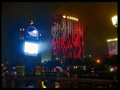 Venetian's pound and Crown Towers.